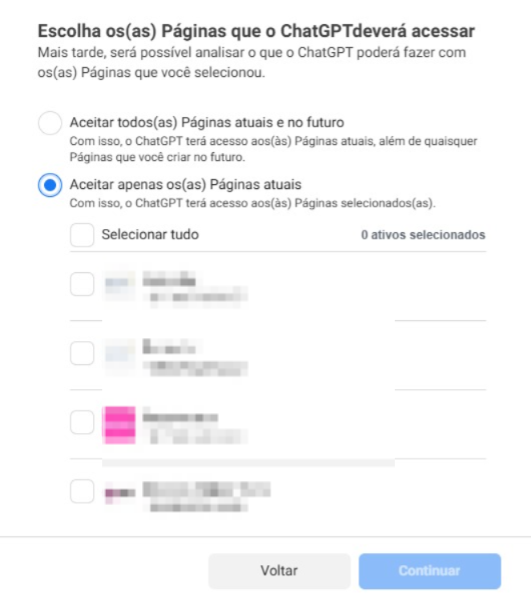 Marque os ativos corretos