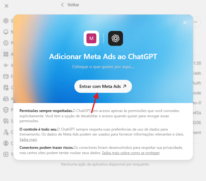 Adicione o Meta Ads ao ChatGPT